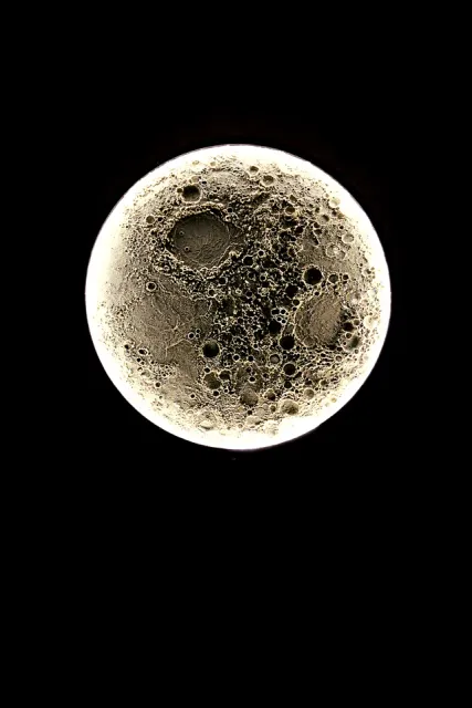 Large Illuminated Lunar Wall Lamp - Version 2 — Image 9 of 9