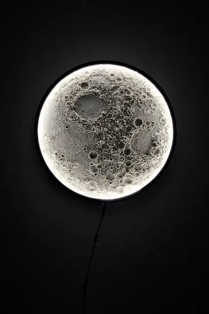 Large Illuminated Lunar Wall Lamp - Version 2 — Image 5 of 9
