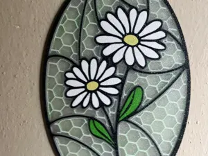 Stained glass daisies