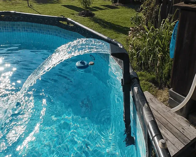 Pool Waterfall for Frame Pools