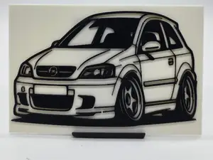 2D Wall Art Opel Astra G OPC TinyCar