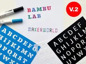 V2 - Ultimate Stencil Letters Collection