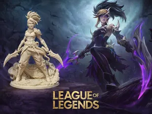 Akali League of Legends 3D Print