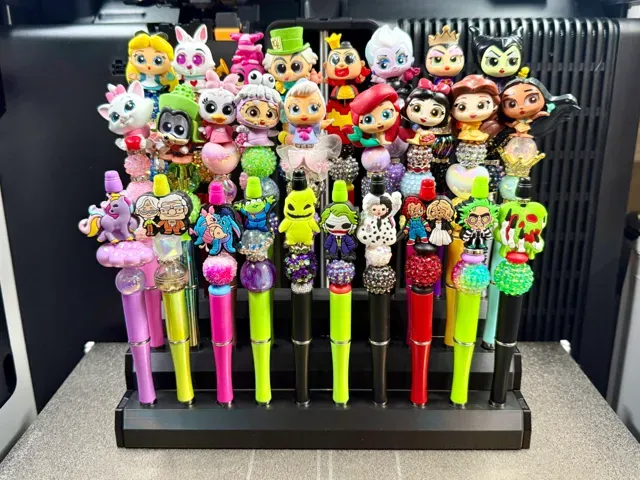 Modular Beaded Pen Rack: 28/46 Pen (Support-Free)