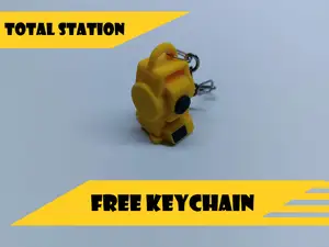 Total station keychain