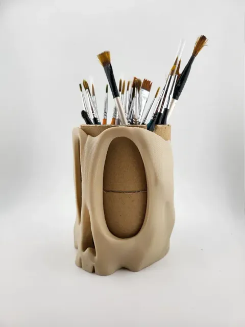 Spools recycling pen brush tool holder Cardboard — Image 3 of 5