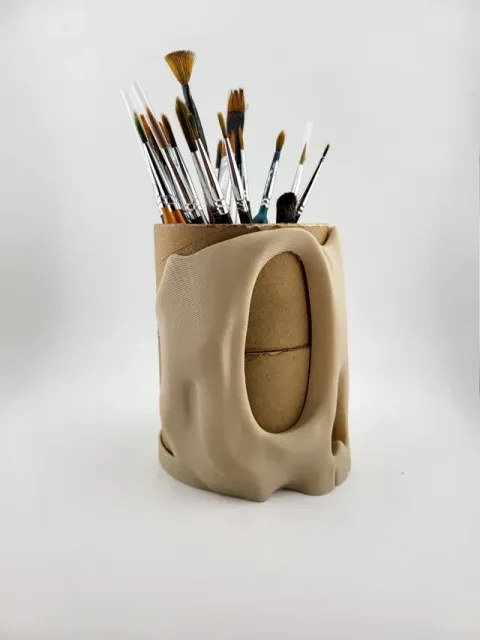 Spools recycling pen brush tool holder Cardboard — Image 5 of 5