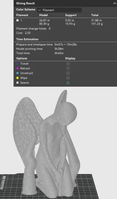 Sad Fallen Angel Statue — Фото 5 из 5