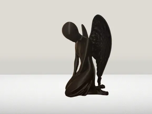 Sad Fallen Angel Statue — Фото 4 из 5