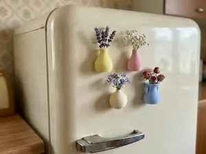 Mini Vase Fridge Magnets