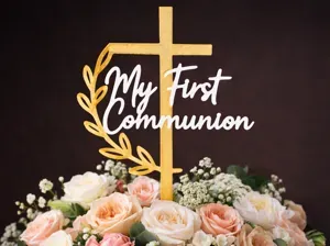 Elegant First Communion Topper