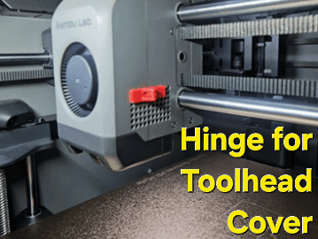P2S bulit-in toolhead cover Hinge