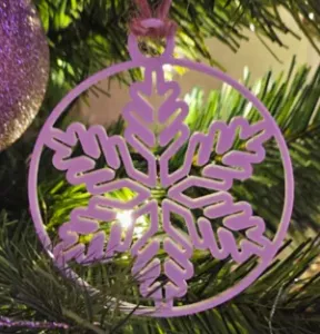 Christmas tree snowflake decoration