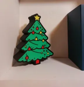 Christmas Tree Light Box with tealights, LED-strip