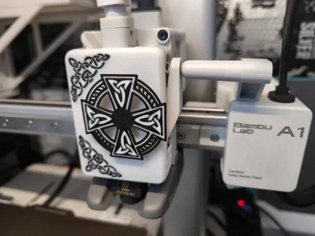 A1/A1 mini extruder cover. Celtic knotwork 3 — Image 3 of 3
