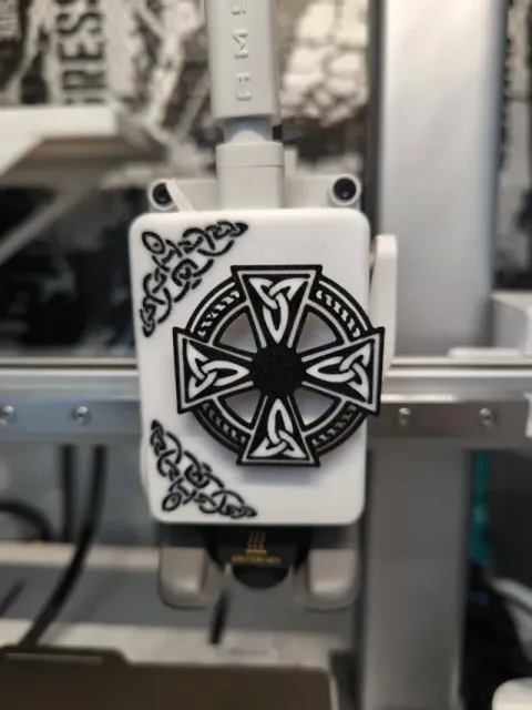 A1/A1 mini extruder cover. Celtic knotwork 3 — Image 2 of 3