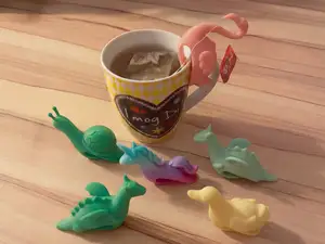 Animal Tea Bag Holder Set – 6 Cup Clip Designs