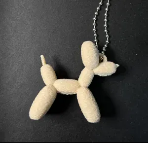 Balloon dog keychain FUZZY SKIN
