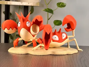 Krabby (Pokemon) multiparts 10cm tall