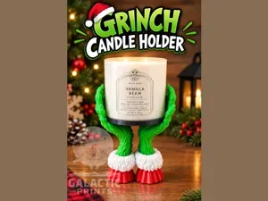 Grinch Candle Holder