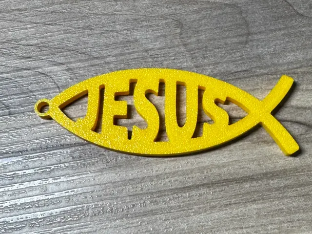 Jesus Fish Keychain