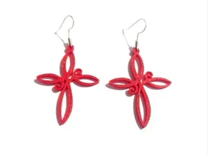 Scarlet Cross - Earrings