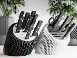 Modern Japandi Knife Block (2 versions, NO-AMS)