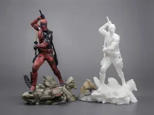 Deadpool Katana Action Diorama