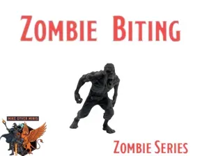 DnD TTRPG Zombie Biting Miniature