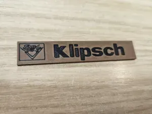 Klipsch Badge 77x14 mm – Logo Plate for Speakers