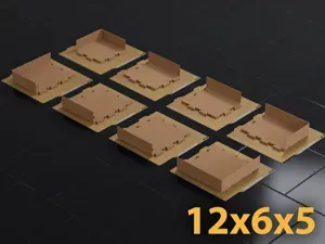 Gridfinity 12x6 Bin 5U A1 Mini Dovetail Split Fit