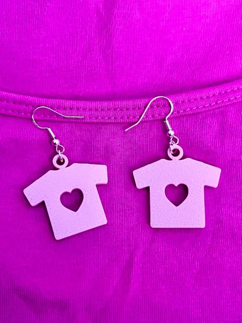 T-Shirt Earrings – Orange Shirt or Pink Shirt Day — Фото 6 из 8