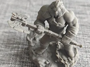 AXE Savage Orc Warlord & Barbarian Khan