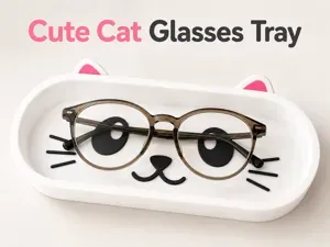 Cute Cat Glasses Tray – Eyeglasses Holder