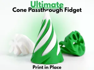 Ultimate Cone Passthrough Fidget (Print in Place)