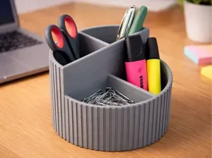 Japandi Ribbed Organizer for Desk & Vanity