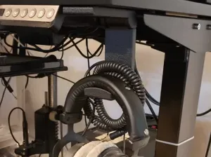 Foldable Under-Desk Headphone Holder