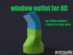 Window outlet for mobile air conditioning system