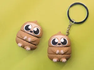 EGGO Sloth - cute flexi toy and keychain