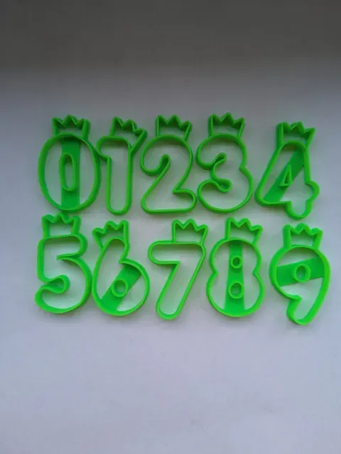 Royal Number Cookie Cutters – Numbers with Crowns — Image 2 of 2