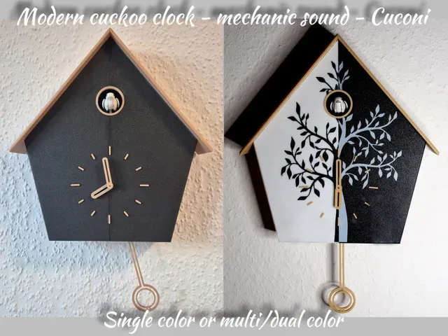 Modern cuckoo clock - mechanic sound - Cuconi Toni