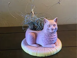 Cute Kitten Car Air Plant Planter Holder Meow