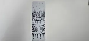 Winter Deer Forest Art Bookmark