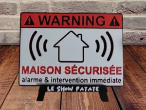 Pancarte alarme maison 