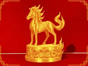 Fire Horse Statue - Chinese New Year's 2026