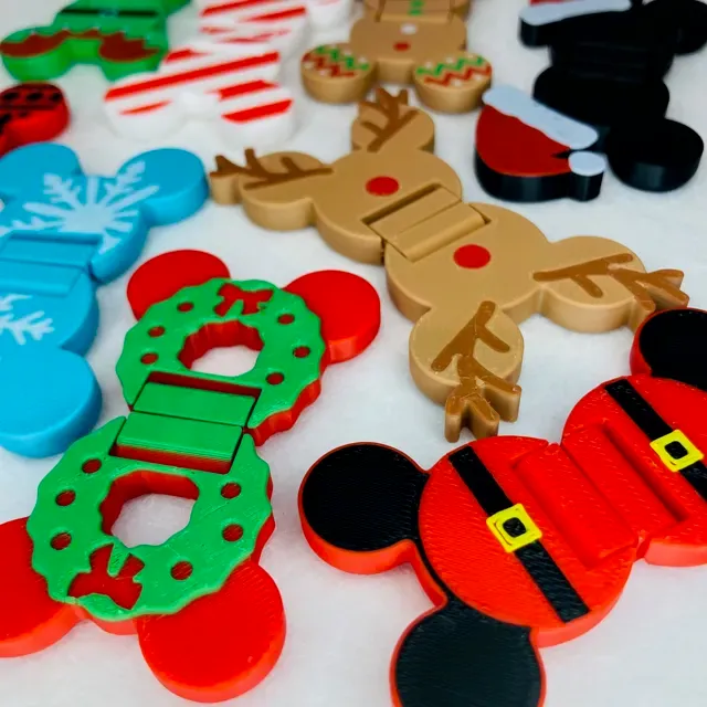 Mickey Mouse Christmas Slide + Flip Fidget Toys — Фото 10 из 17