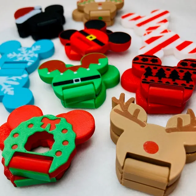 Mickey Mouse Christmas Slide + Flip Fidget Toys — Фото 12 из 17