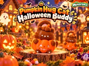 Pumpkin Hug Cat