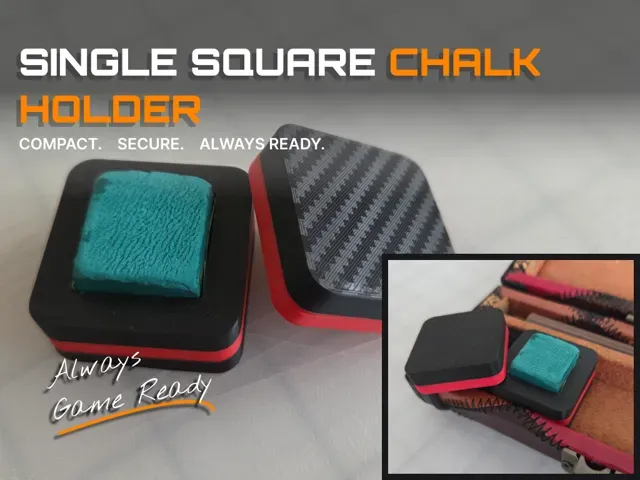Single Magnetic Square Chalk Holder