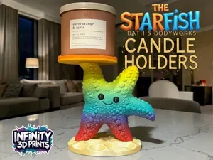 THE STARFISH- BBW TRI WICK CANDLE HOLDER